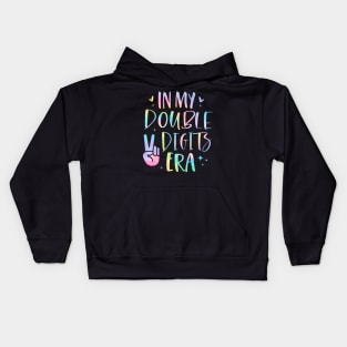 In My Double Digits Era 10 Year Old Gifts Girl 10th Birthday Kids Hoodie